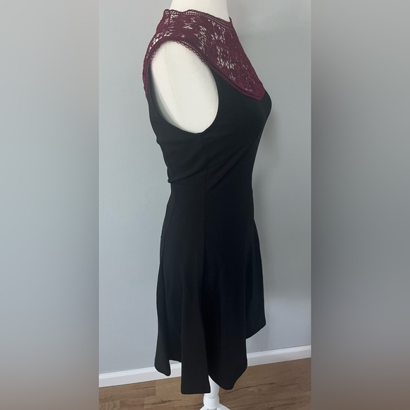 ERDEM Saks Fifth Ave‎ Lorna Dress Ponte Jersey Black Size 4 Sleeveless Lace NEW - Picture 7 of 16